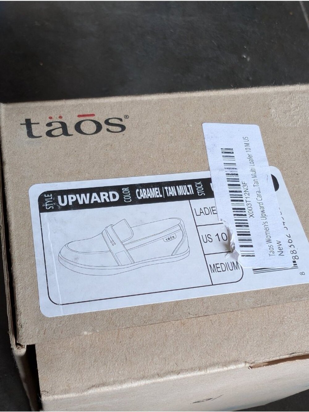 Taos Upward Women's Size 10 Slip-On Loafers in Caramel/Tan Multi leather NEW - Picture 6 of 6